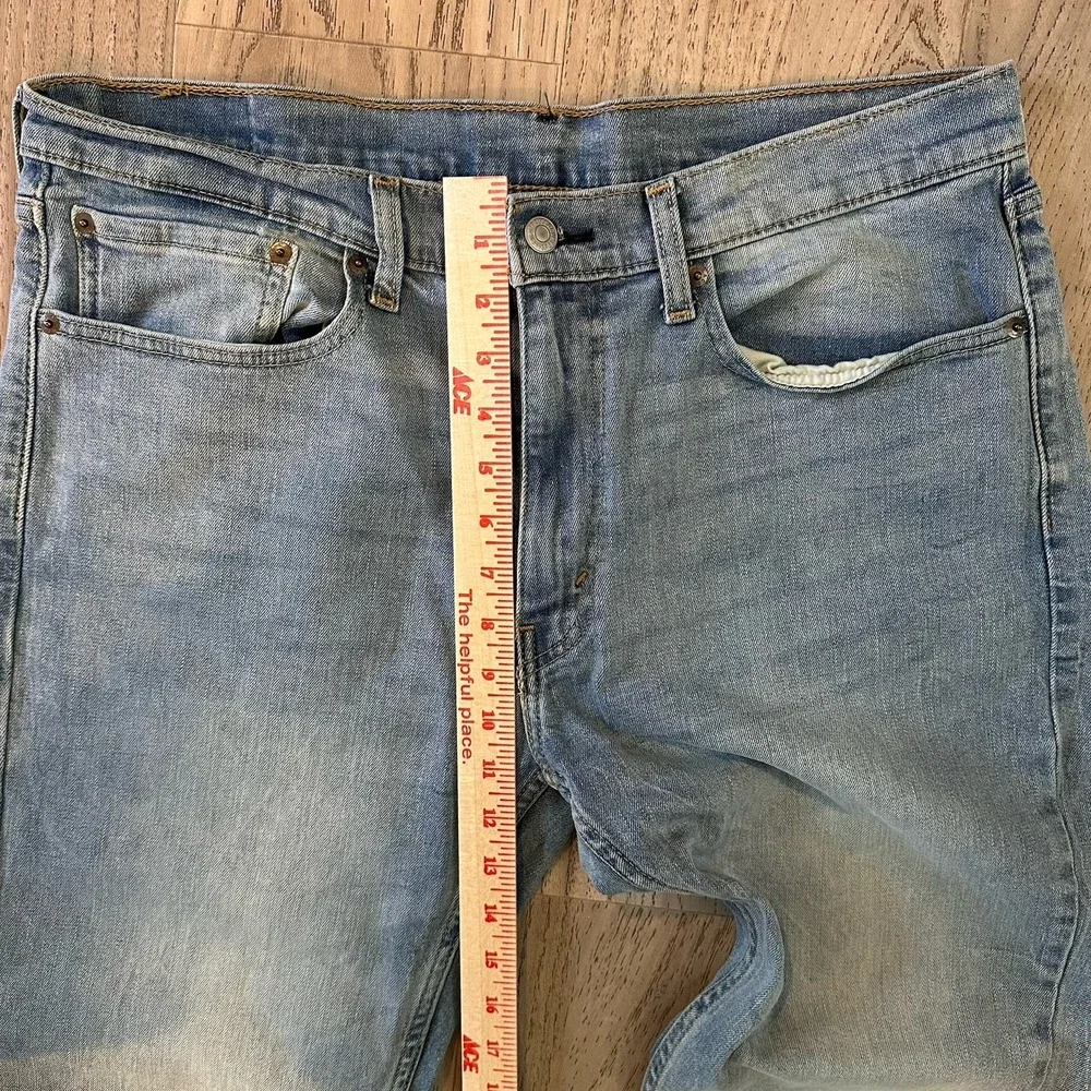 Levis 514 Mens Jeans 36X30 Blue Straight Cotton‎ Medium Wash Denim Inseam 26